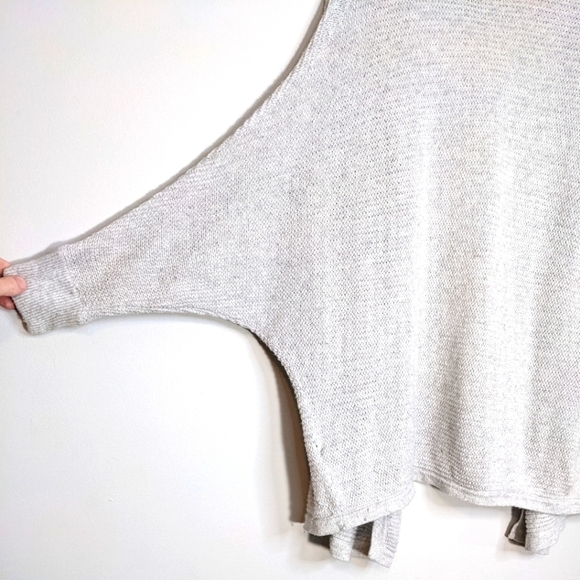 Madewell Seabank Cardigan Sweater Gray Dolman 3/4 Sleeve Knit Size Small - Picture 4 of 13